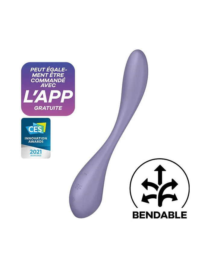 Satisfyer Vibrators | Satisfyer - G-Spot Flex 5+ - Flexibele G-Spot Vibrator  - Met App Control - Lila