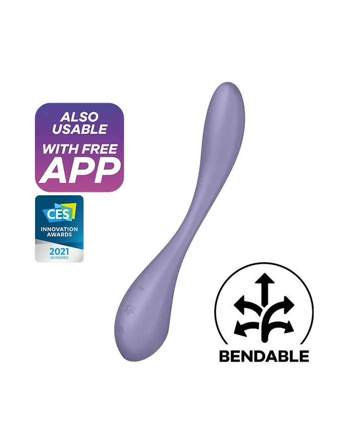 Satisfyer Vibrators | Satisfyer - G-Spot Flex 5+ - Flexibele G-Spot Vibrator  - Met App Control - Lila
