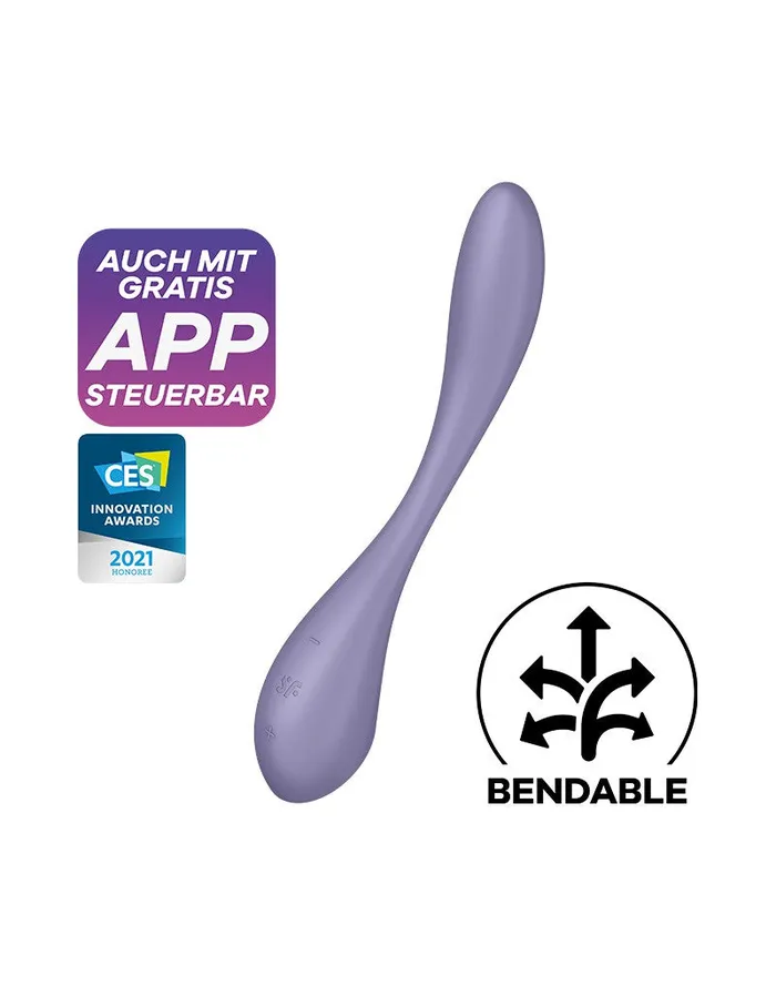 Satisfyer Vibrators | Satisfyer - G-Spot Flex 5+ - Flexibele G-Spot Vibrator  - Met App Control - Lila