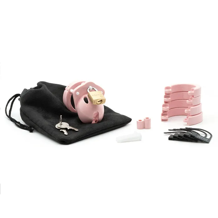 CB-X Male Sex Toys | Mini-Me Black Chastity Cock Cage Kit - Pink-(mm-pnk) CB-X Male Sex Toys | Mini-Me Black Chastity Cock Cage Kit - Pink-(mm-pnk)