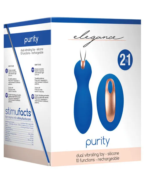 Shots America LLC Vibrators Shots Elegance Dual Vibrating Bullet Remote Blue Shots America LLC Vibrators Shots Elegance Dual Vibrating Bullet Remote Blue