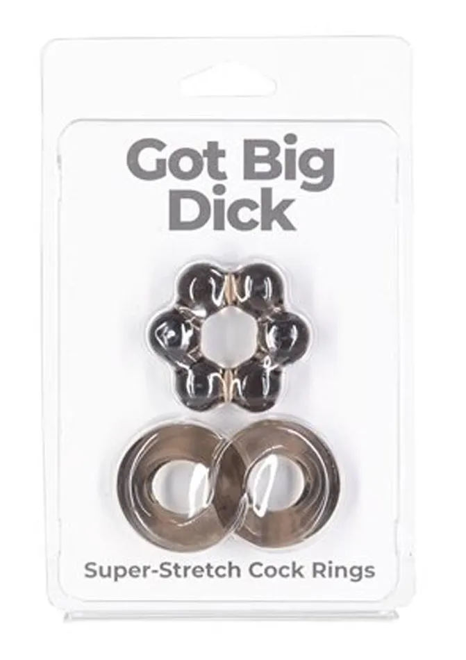 Dildos Powerbullet Powerbullet Got Big D Super Stretch Cock Rings