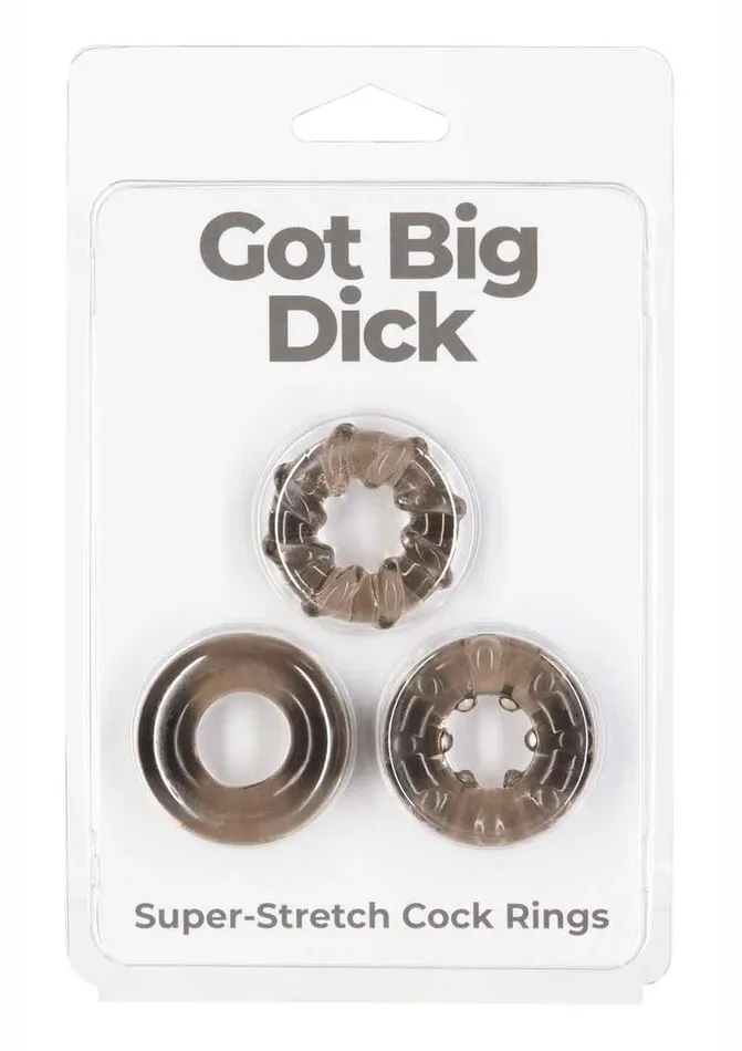 Dildos Powerbullet Powerbullet Got Big D Super Stretch Cock Rings