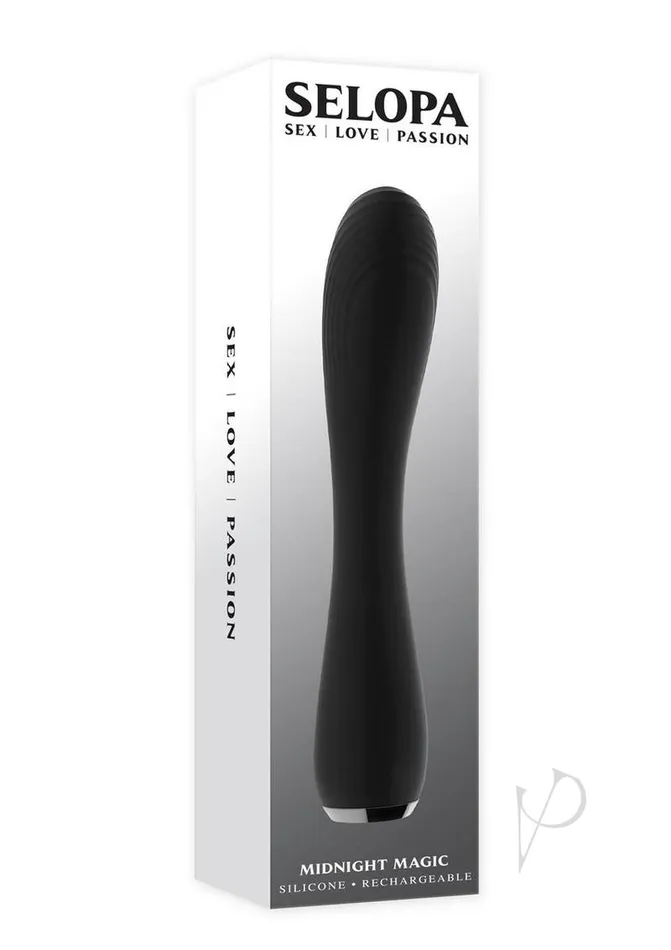 Female Sex Toys Selopa Selopa Midnight Magic Rechargeable Silicone Vibrator