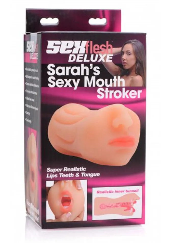 Sexflesh Sarahs Sexy Mouth Stroker SEXFLESH Male Sex Toys