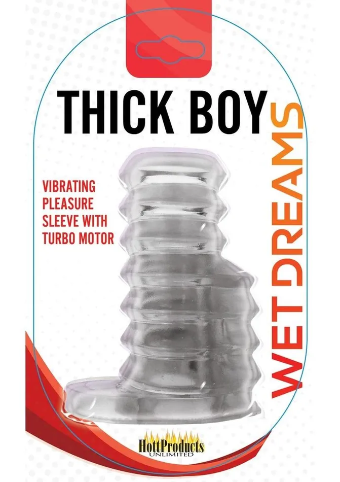 Wet Dreams Female Sex Toys Thick Boy Vibrating Pleasure Sleeve with Turbo Motor Waterproof