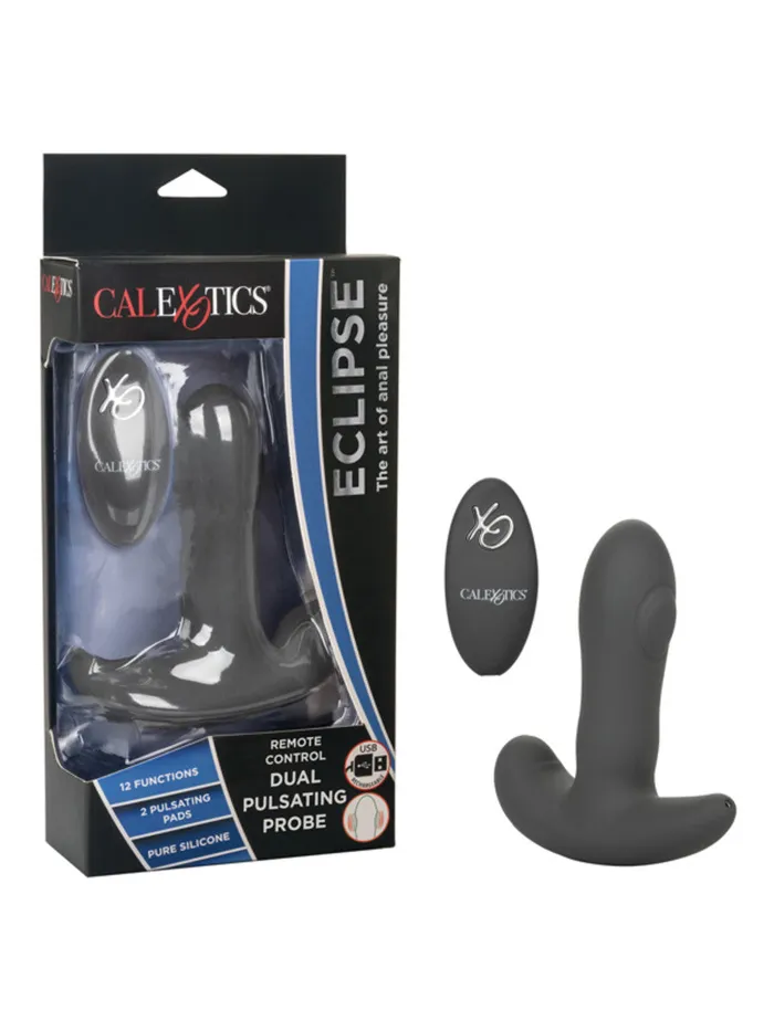 Anal CalExotics Eclipse Remote Control Dual Pulsating Probe Grey CALEXOTICS Anal CalExotics Eclipse Remote Control Dual Pulsating Probe Grey CALEXOTICS