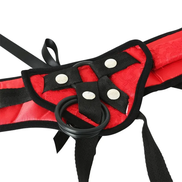 Red Lace Corsette Strap On Sport Sheets Female Sex Toys