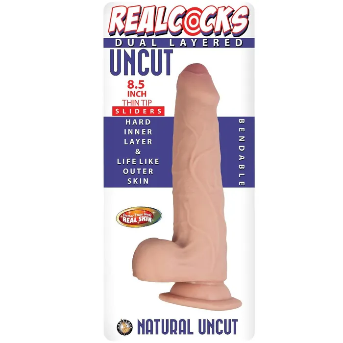 Nasstoys Female Sex Toys Realcocks Dual Layered Uncut Sliders Nasstoys Female Sex Toys Realcocks Dual Layered Uncut Sliders