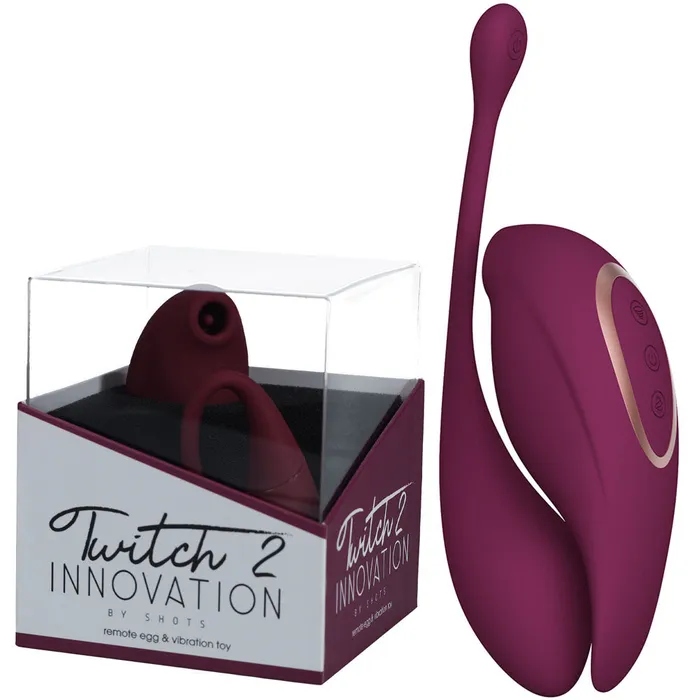 Female Sex Toys Shots Toys Twitch 2 Burgundy Burgundy US Rechargeable Suction Vibrator with Remote Vibrating Egg Female Sex Toys Shots Toys Twitch 2 Burgundy Burgundy US Rechargeable Suction Vibrator with Remote Vibrating Egg