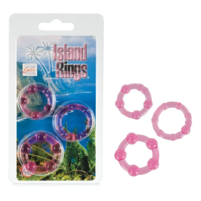 California Exotic Novelties Vibrators Island RingsPink