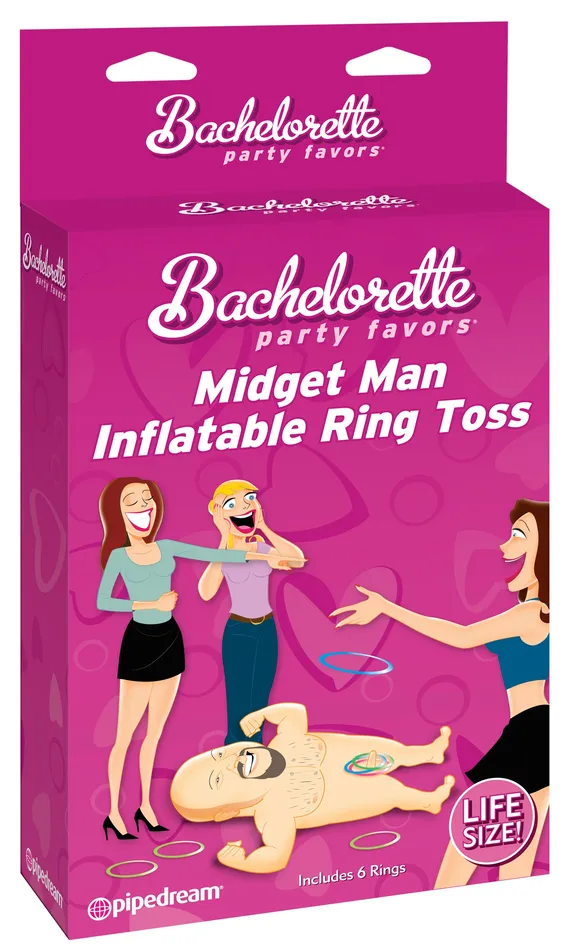Male Sex Toys Pipedream Products Bachelorette Midget Man Inflatable Ring Toss