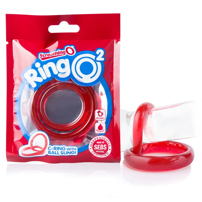 Male Sex Toys Ring O2 Red Screaming O