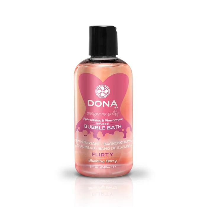 System JO Vibrators Dona Bubble Bath Flirty Blushing Berry 8 Oz