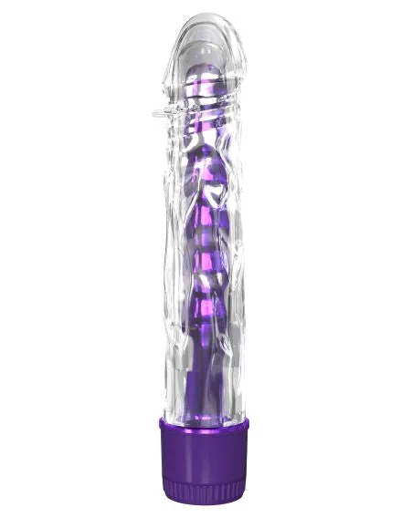 Vibrators Pipedream Products Classix Mr Twister Purple Metallic Vibrator W Tpe Sleeve