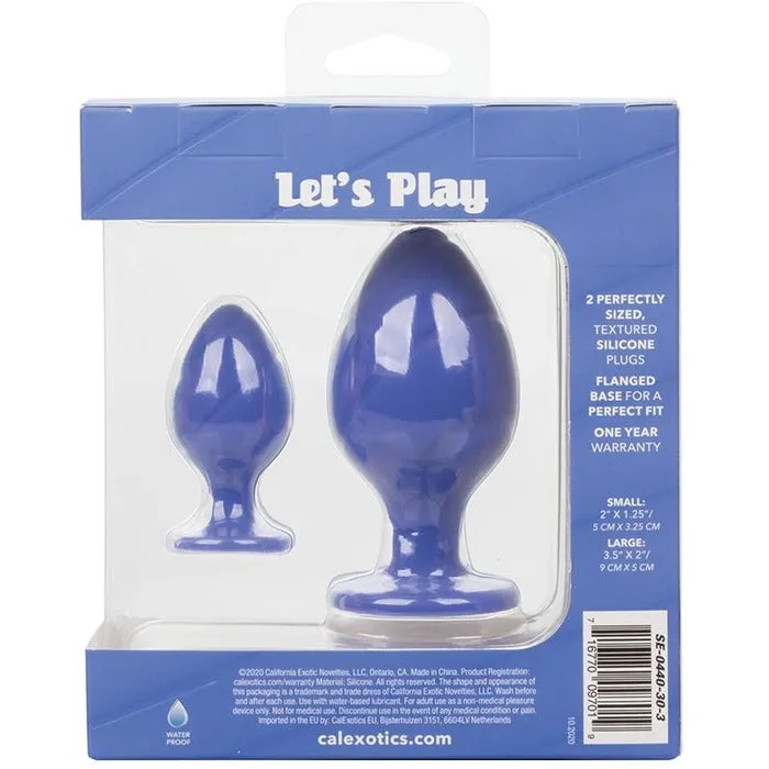 Cal Exotics Anal Cheeky Textured Butt Plug Kit