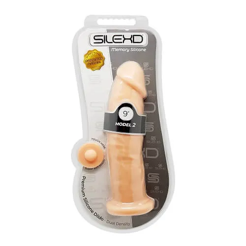 Dildos SilexD 9 inch Realistic Girthy Silicone Dual Density Dildo with Suction Cup SilexD Dildos SilexD 9 inch Realistic Girthy Silicone Dual Density Dildo with Suction Cup SilexD
