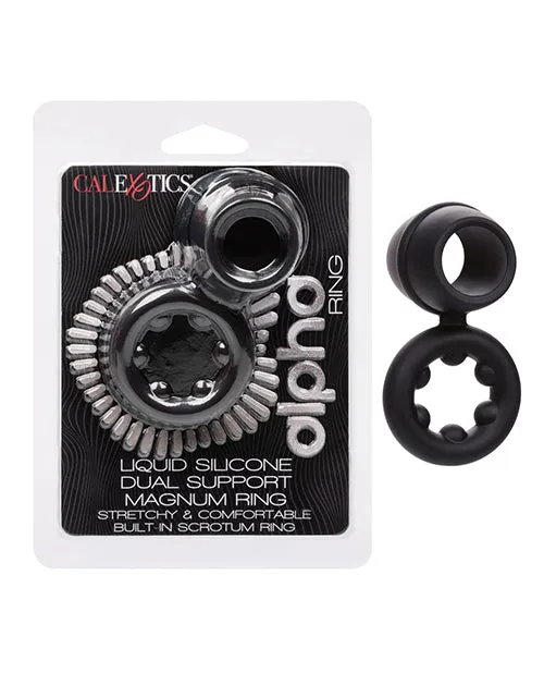 CalExotics Alpha Liquid Silicone Dual Magnum Ring Female Sex Toys