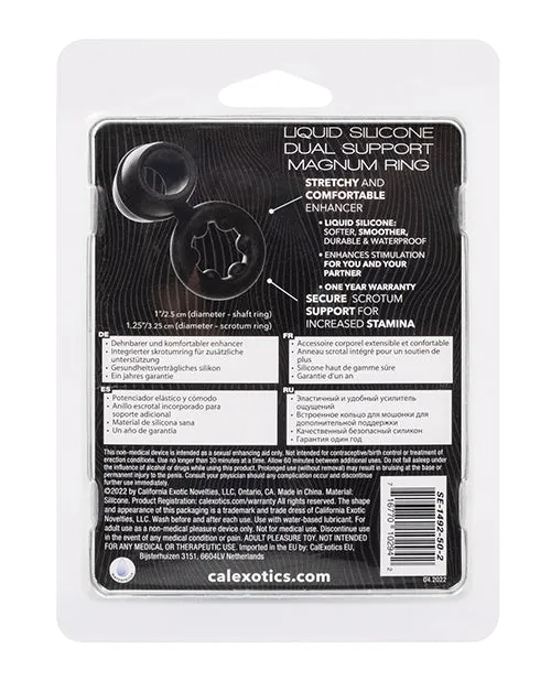 CalExotics Alpha Liquid Silicone Dual Magnum Ring Female Sex Toys