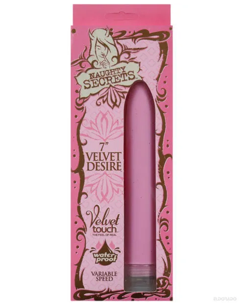 Naughty Secret 7 Velvet Desire Waterproof Vibe Doc Johnson Vibrators