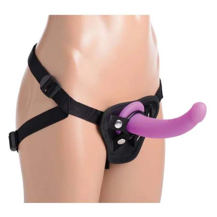 Silicone GSpot Dildo Sex Harness Set XR Brands Female Sex Toys