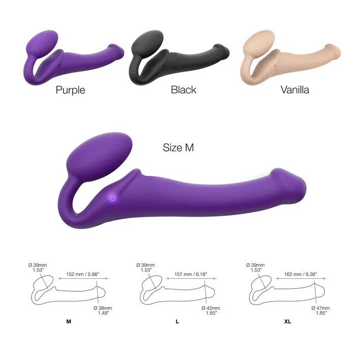 StrapOnMe Female Sex Toys StrapOnMe Vibrating Bendable Strapless StrapOn