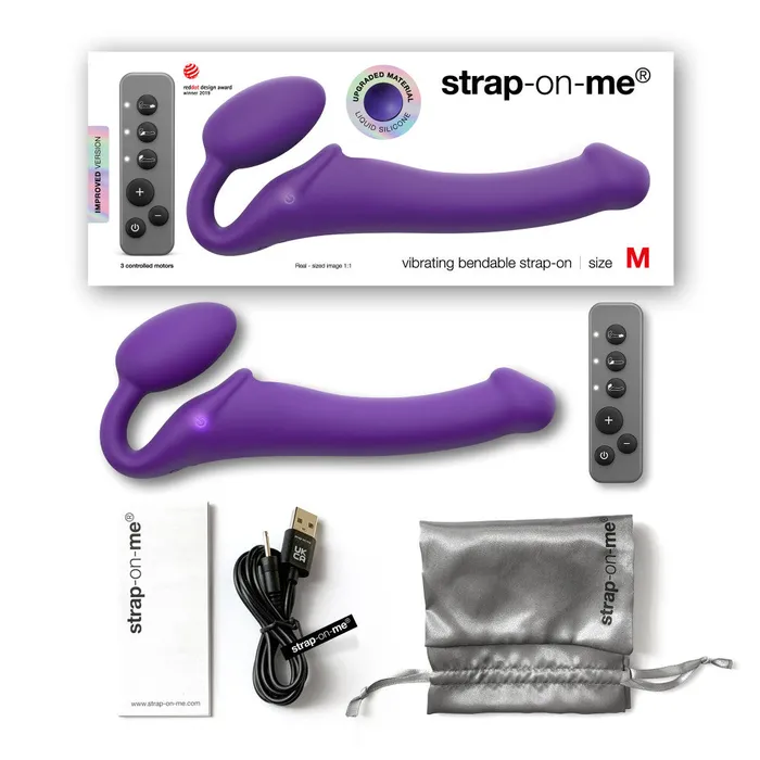 StrapOnMe Female Sex Toys StrapOnMe Vibrating Bendable Strapless StrapOn