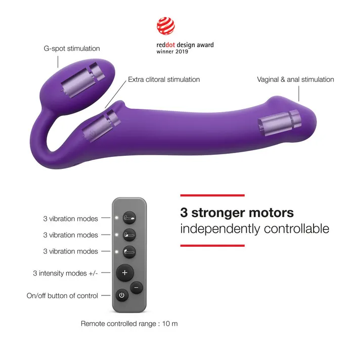 StrapOnMe Female Sex Toys StrapOnMe Vibrating Bendable Strapless StrapOn