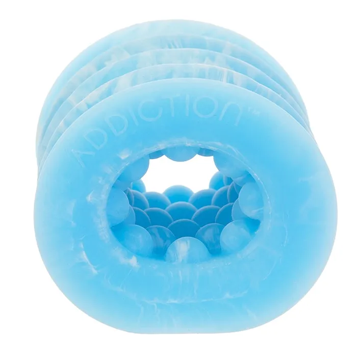 Addiction Silicone Stroker Glow in the DarkBlue BMS Dildos