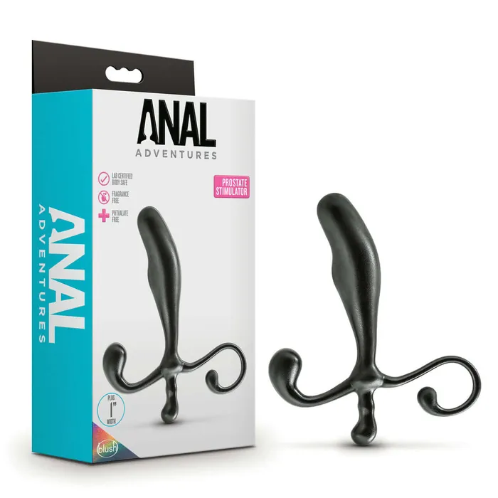 Anal Adventures Prostate Stimulator Black Elevate Your PSpot Pleasure Blush Novelties Anal Anal Adventures Prostate Stimulator Black Elevate Your PSpot Pleasure Blush Novelties Anal