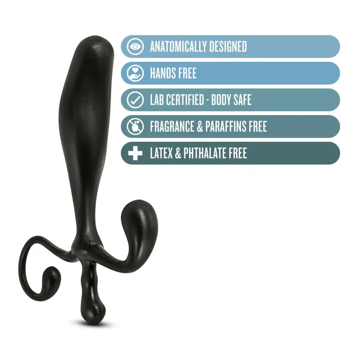 Anal Adventures Prostate Stimulator Black Elevate Your PSpot Pleasure Blush Novelties Anal
