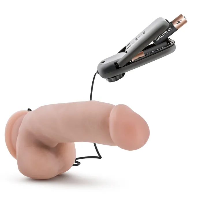 Anal Blush Coverboy By Blush The Quarterback Realistic Vanilla 7Inch Long Remote Control Vibrating Dildo With Suction Cup Base