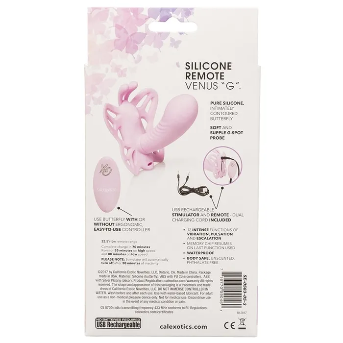 Anal Cal Exotics Venus Butterfly Silicone Remote Venus G