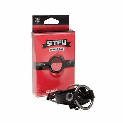 Anal SI Novelties Ignite STFU ORing Gag Black Keep It Quiet