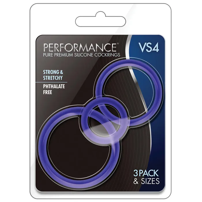 BLUSH Anal Performance VS4 Pure Premium Cockring SetIndigo