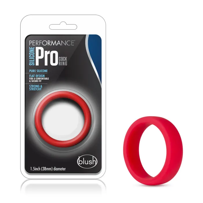 Blush Performance By Blush Pro Red Penis Ring Made with Puria Silicone Male Sex Toys Blush Performance By Blush Pro Red Penis Ring Made with Puria Silicone Male Sex Toys