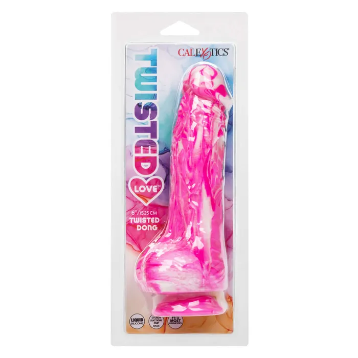 California Exotic Novelties Dildos Discover Intense Pleasure with the Twisted Love Twisted Dong 6 Inches in Pink