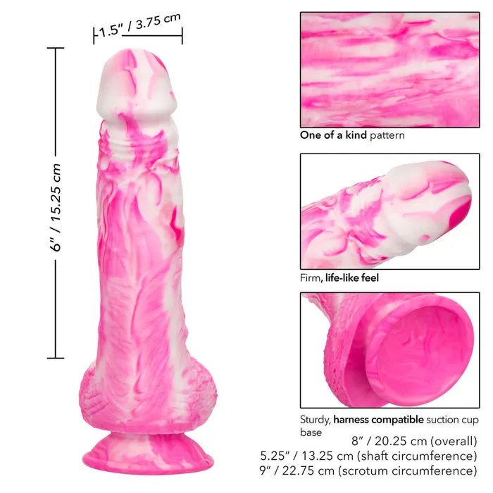 California Exotic Novelties Dildos Discover Intense Pleasure with the Twisted Love Twisted Dong 6 Inches in Pink