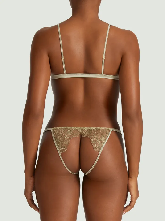 Coco de Mer Vibrators Coco de Mer Lila Open Triangle Bra