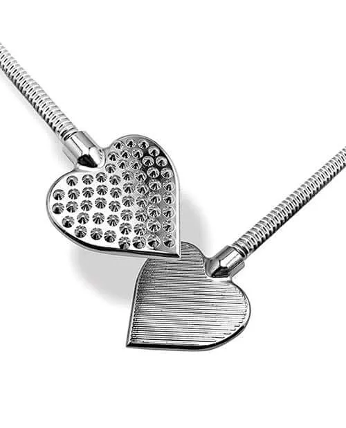 Dildos Nixie Stainless Steel Riding Crop Heart Ride the Waves of Sensation in Style Global Novelties