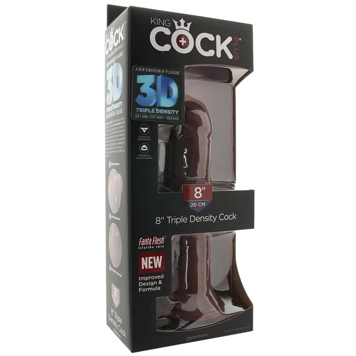 Dildos Pipedream King Cock Plus Triple Density 8 Inch Cock in Brown Dildos Pipedream King Cock Plus Triple Density 8 Inch Cock in Brown