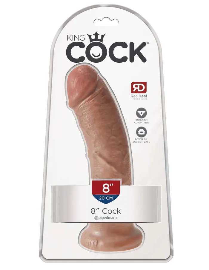 Dildos Pipedream Products King Cock 8 inches Cock Tan Real Deal RD