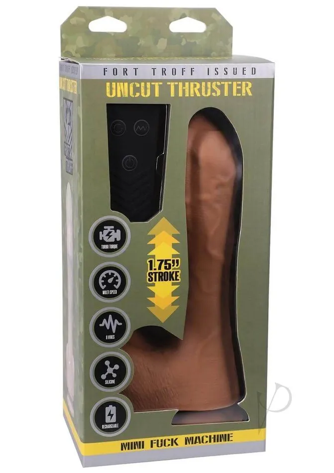 Doc Johnson Enterprises Fort Troff Uncut Thruster Mini Fuck Machine Rechargeable RemoteControlled Silicone 85 in Thrusting Dildo Tan Female Sex Toys Doc Johnson Enterprises Fort Troff Uncut Thruster Mini Fuck Machine Rechargeable RemoteControlled Silicone 85 in Thrusting Dildo Tan Female Sex Toys