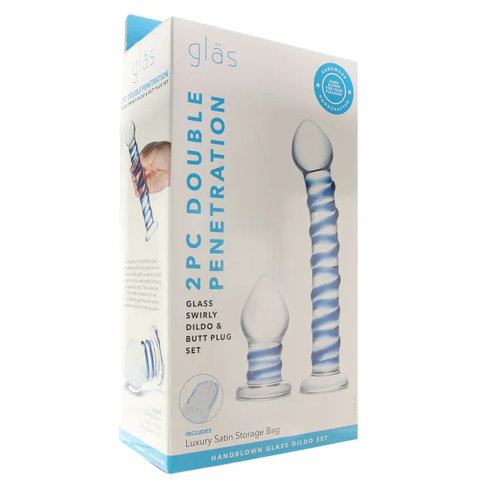 Electric Eel Anal gls Double Penetration Swirly Dildo Plug Set Electric Eel Anal gls Double Penetration Swirly Dildo Plug Set