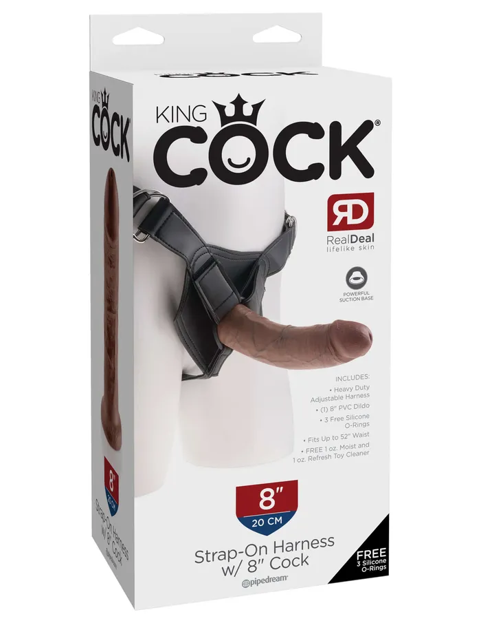 Female Sex Toys Pipedream Products King Cock StrapOn Harness with 8 Cock Real Deal RD Experience Female Sex Toys Pipedream Products King Cock StrapOn Harness with 8 Cock Real Deal RD Experience