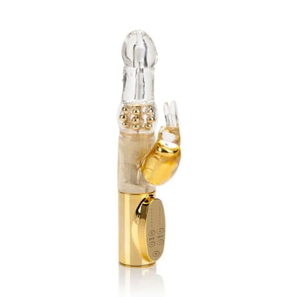 Female Sex Toys Platinum Collection Jack Rabbit Vibrator Gold Waterproof 7 Functions 6 Speeds California Exotic Novelties