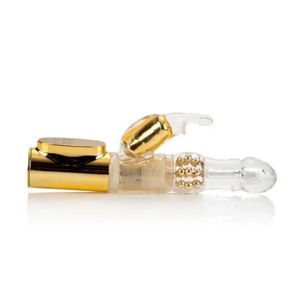 Female Sex Toys Platinum Collection Jack Rabbit Vibrator Gold Waterproof 7 Functions 6 Speeds California Exotic Novelties