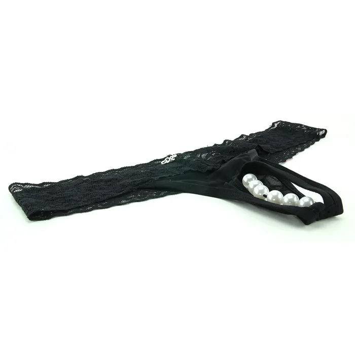 Hustler Anal Stimulating Panties with Pearl Pleasure Beads Black M Hustler Anal Stimulating Panties with Pearl Pleasure Beads Black M