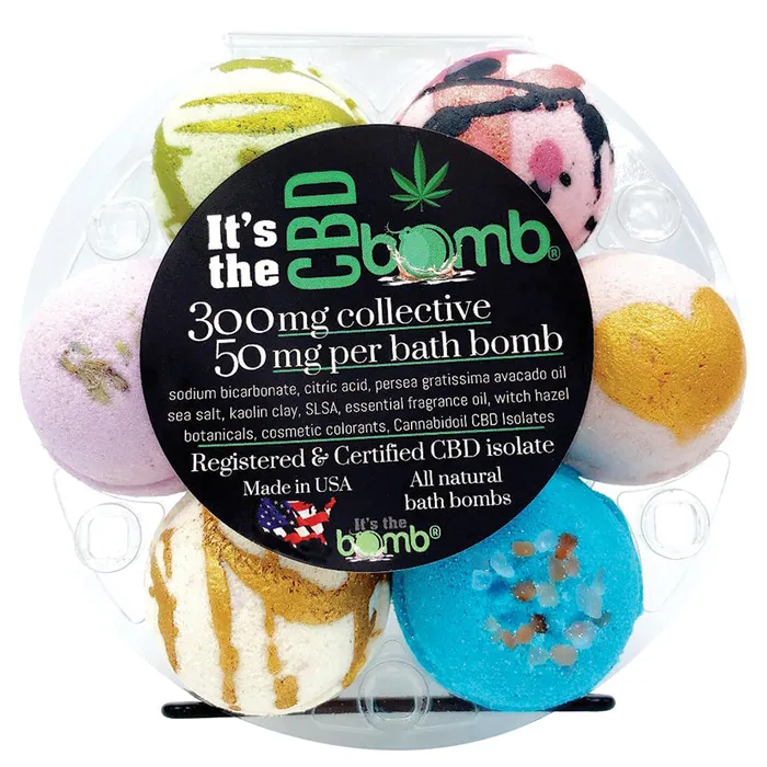 ITS THE BOMB Anal Its The Bomb CBD Bath Bomb Gift Set 6pk 50mg