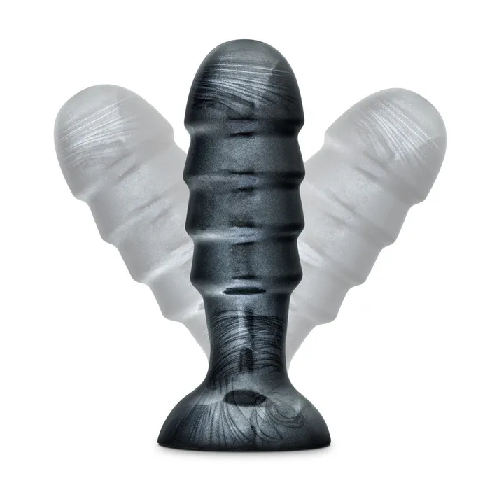 Jet By Blush Bruiser Carbon Metallic Black 75Inch Anal Plug With Suction Cup Base Blush Anal